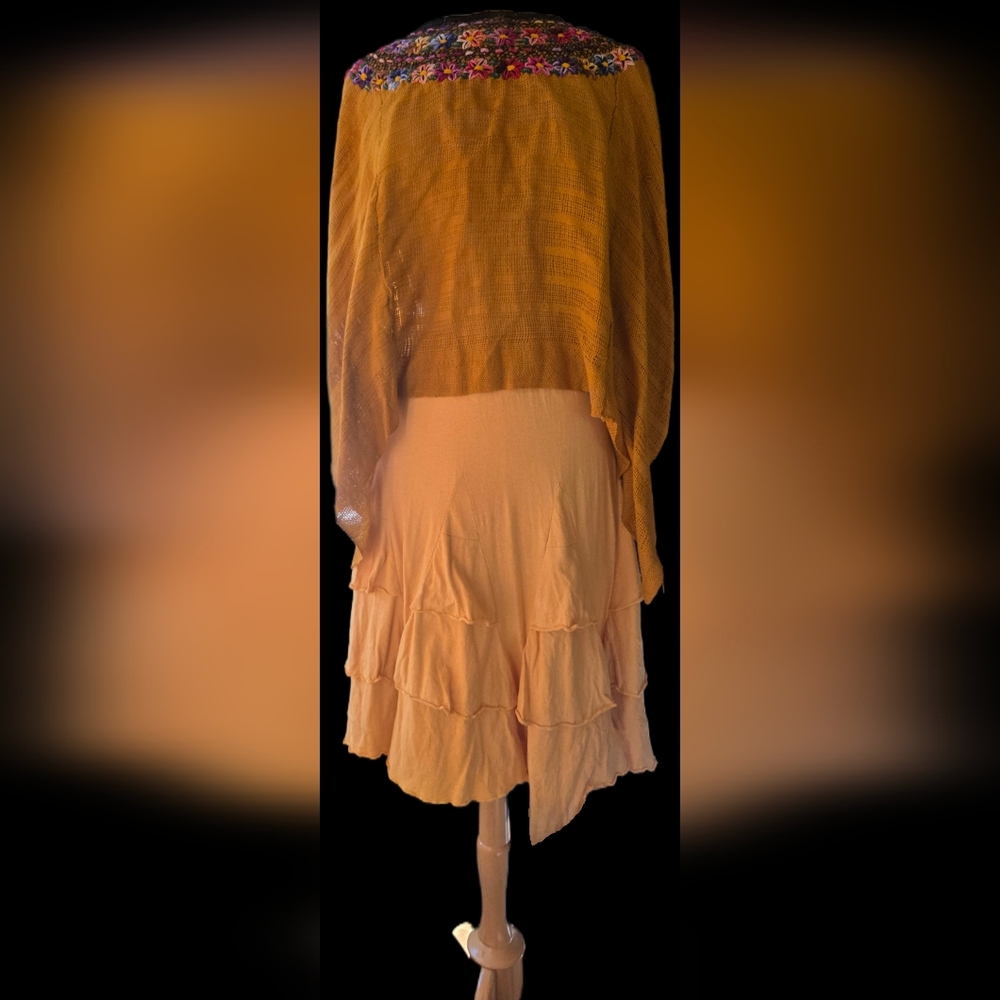 Double D Ranch Tiered Pull On Skirt Med